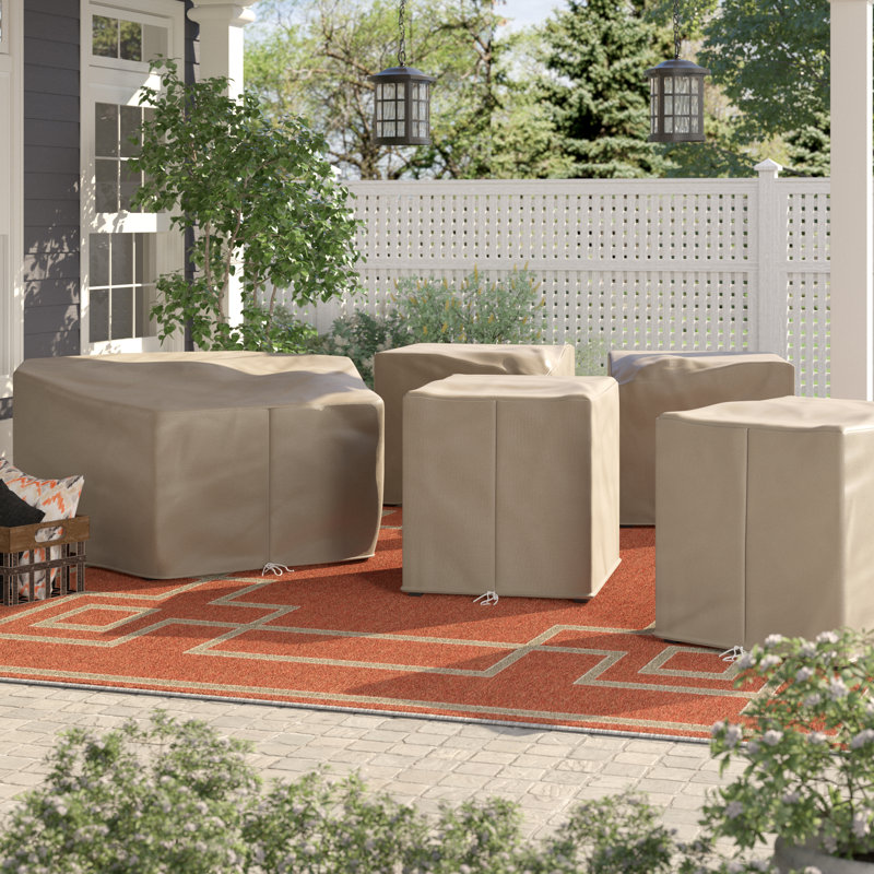Sol 72 Outdoor™ Tegan 5 Piece Water Resistant Patio Sofa Cover Set Wayfair